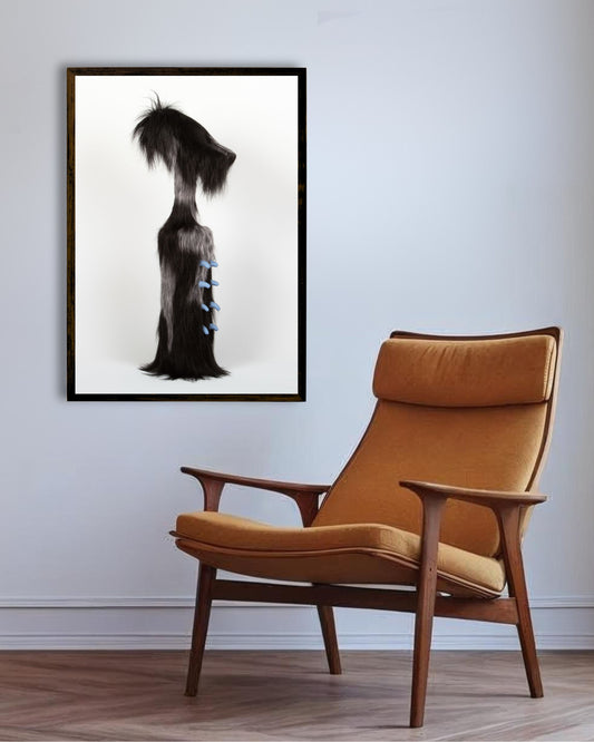 Blue tits, Artprint
